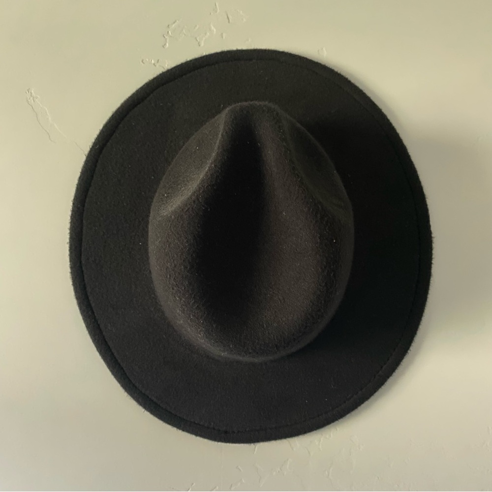 Black Flat Brim Hat